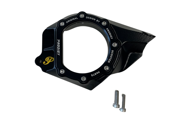 Motorschutzgehäuse Für Vespa GTS250 GTS300 2016-2023 - Alu Abdeckung Mit Sichtfenster